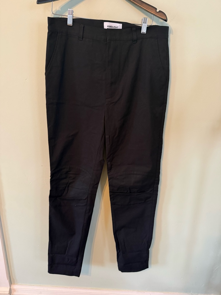 Ambush Black Slim Chino Pants For Men